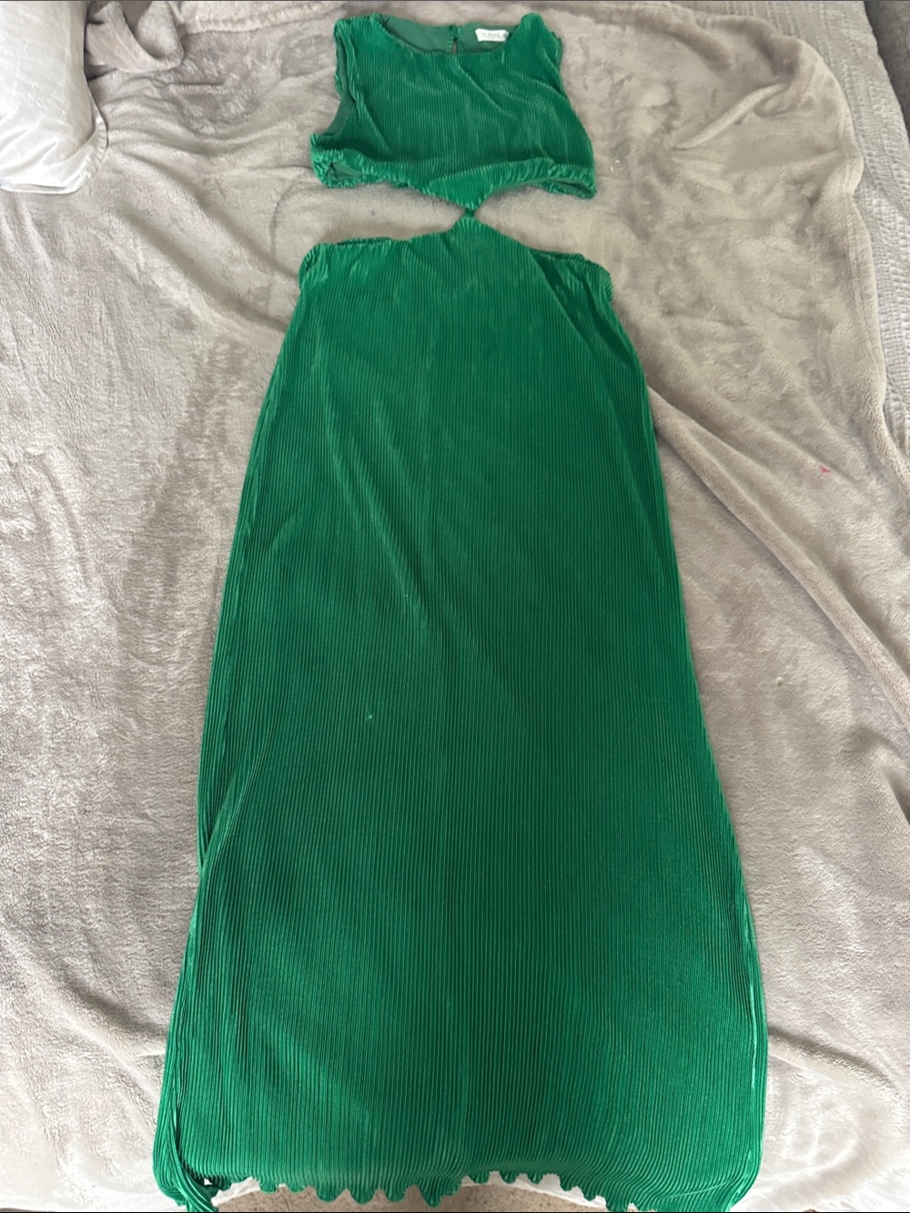 12th Tribe Green Maxi Dress Two-Piece